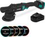 VONROC Polisseuse orbitale 20V - Ø 125mm - Moteur Brushless – 7 vitesses (2000-5000/min) - Démarrage progressif – Set complet avec batterie 4.0Ah, chargeur rapide et 5 disques de polissage
