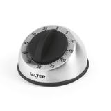 Salter Mechanische Keukentimer – 60 Minuten Afteltimer Eierwekker, Draaien Om Te Gebruiken, Klokmechanisme, Gemakkelijk Af Te Lezen, Zachte Aanraakknop, Roestvrij Staal, Voor Koken, Fitness & Studeren