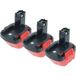 Vhbw - 3x Batteries compatibles avec Spit Hdi 244, Hdi 220 outil électrique (1500 mAh, NiMH, 12 V)