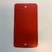Klika Label metaal 55x100 mm rood 2 gaten 1000