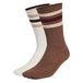 ADIDAS ORIGINALS Sokken 'Ribbed Crew 2 Pairs' brun foncé / lie de vin / blanc cassé