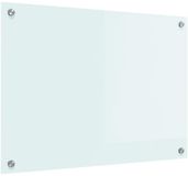 vidaXL Keukenachterwand melk 70 x 50 cm gehard glas