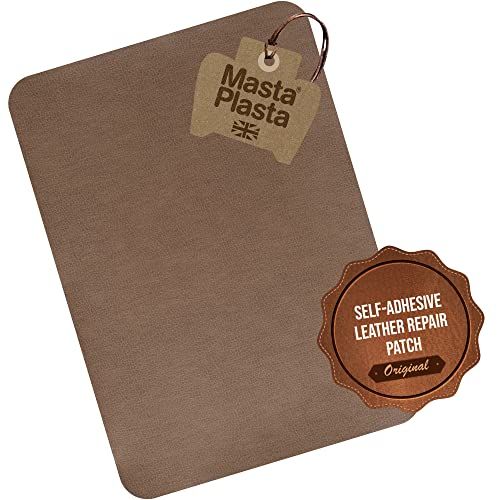 MastaPlasta Extra Large Self-Adhesive Leather Repair Patch TAN XL 28x20cm