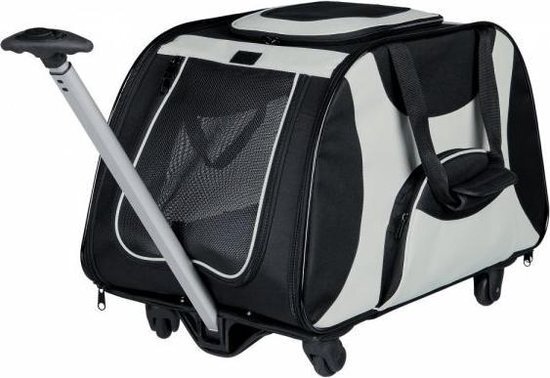 TRIXIE Trolley - Reismand Hond - Zwart / Grijs 34x43x67 cm