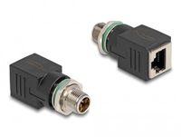 Delock M12 / RJ45 Netwerk Adapter