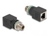 Delock M12 / RJ45 Netwerk Adapter