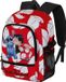 Sac à dos sans marque avec compartiment pour ordinateur portable - Rouge, Textile, 24L