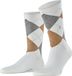 Burlington Rib Court eenkleurig katoen sokken heren wit - maat 40-46