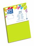 Oxford Correspondance kleurpapier, 8,2 x 12,8 cm, anijsgroen, 10 stuks