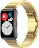 Strap-it Metalen smartwatch bandje - Goud