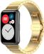 Strap-it Metalen smartwatch bandje - Goud