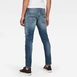 G-Star 3301 Slim Heren Jeans Vintage Medium Aged Katoen Elastomulti-ester Elastaan Slim Fit Casual