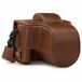 Megagear MG1884 Ever Ready Echt Lederen Camera Case Compatibel met Fujifilm X-T200 (XC15-45mm) - Bruin