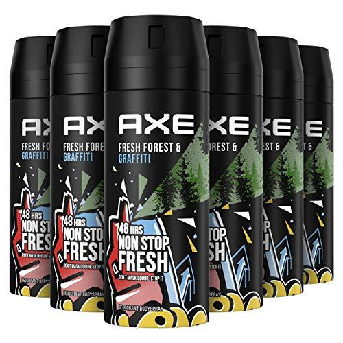 AXE Deodorant Bodyspray Fresh Forest & Graffiti - 6 x 150ml