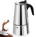 Solidchoice - Cafetière moka 12 tasses en acier inoxydable pour la maison et le camping