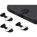Renkforce USB-C® stofbescherming voor mobiele apparaten, 3 stuks/set, zwart