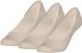 Calvin Klein Dames Footies Low Cut 3-Pack Beige