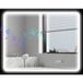 Miroir de salle de bain LED Bluetooth 70 x 90 cm interrupteur tactile lumière réglable 3 couleurs anti-buée mémoire argent