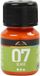 A-Color Peinture pour verre - Peinture pour porcelaine - Orange - Transparent brillant - Base aqueuse - 30ml