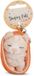 NICI Sleutelhanger Slapende Huisdieren Kat 8cm in Mandje - beige