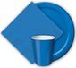 Merkloos / Sans marque Haza-Witbaard Feest bekertjes karton - blauw - 8x stuks - 256 ml - Wegwerpbekertjes