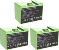 Batterie de remplacement pour robots aspirateurs - Compatible avec le modèle I7 - Batterie Li-Ion >3500 mAh - Certification RoHS - Lot de 3 pièces - Couleur beige