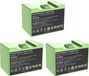 Batterie de remplacement pour robots aspirateurs - Compatible avec le modèle I7 - Batterie Li-Ion >3500 mAh - Certification RoHS - Lot de 3 pièces - Couleur beige