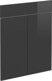 Vicco R-Line Keukenfront – 59.6 x 70.8 cm meubelfront voor de lade-onderkast Antraciet Hoogglans