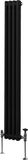 MonsterShop Traditionele 2-kolomsradiator - zwart - 1800x202 mm - 2121 btu