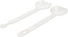 Juypal Hogar Sla bestek/couvert - 2-delig - wit - kunststof - 29 cm