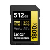 Lexar Professional 512GB SDXC UHS-II V60 Memory Card