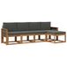 vidaXL - Buiten - bank - set - 5 - st - Natuurlijk - en - Antraciet - Polyester