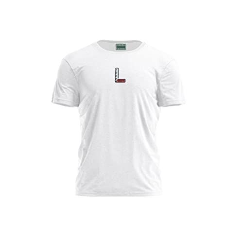 Bona Basics Men's Digital Printed Basic T-shirt - White - S