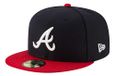 New Era Atlanta Braves 59Fifty Casquette Ajustée Marine Rouge Taille 7 1/2