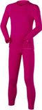 FALKE Maximum Warm SET sneldrogend functioneel lange mouwen top en panty onderlaag set kinderen roze - maat 122-128