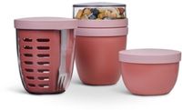 Mepal Giftset potten 3 stuks - Ellipse - Vivid mauve