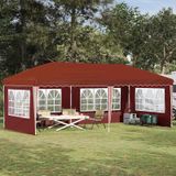Maison Exclusive - Tente de réception pop-up, 574 x 289 x 245 cm, terre cuite