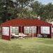 Maison Exclusive - Tente de réception pop-up, 574 x 289 x 245 cm, terre cuite