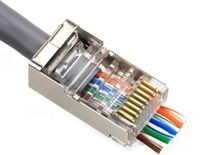 Nowlinq Cat6 RJ45 Stekkers met doorsteek - 10 stuks - metaal afgeschermd