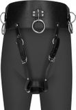 Shots - Ouch! OU874BLK - Belt with Vibrator Holder - Black OS
