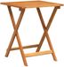 vidaXL - Table de jardin - Naturel - 60 x 60 x 72 cm - Acacia massif
