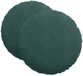 vidaXL - Zitkussens - 2 - st - Fluweel - Donkergroen - Ø - 80 - x - 29 - cm