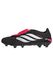 adidas Predator League Fold-Over Tongue Firm Ground Football Boots Shoes, Core Black/Ftwr White/Lucid Red, 47 1/3 EU