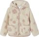 Vertbaudet Sherpa vest met capuchon en bloemenprint voor meisjes