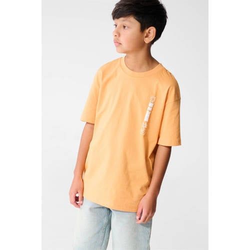 Shoeby T-shirt met backprint oranje