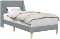 vidaXL Bedframe Effen met hoofdeinde aansluitplaat