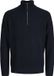 JACK&JONES JJSAGE KNIT HALF ZIP Pulls en maille Homme L Navy Blazer