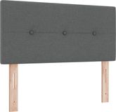 vidaXL Hoofdbord Donkergrijs Stof 80 cm