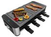 Princess Raclette-grill, 1400 W, avec plaque en pierre naturelle, pour 8 personnes, incluant 8 poêlons