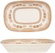 Rinart Plat de service - Salda - Porcelaine - 14x10 cm - set de 2
